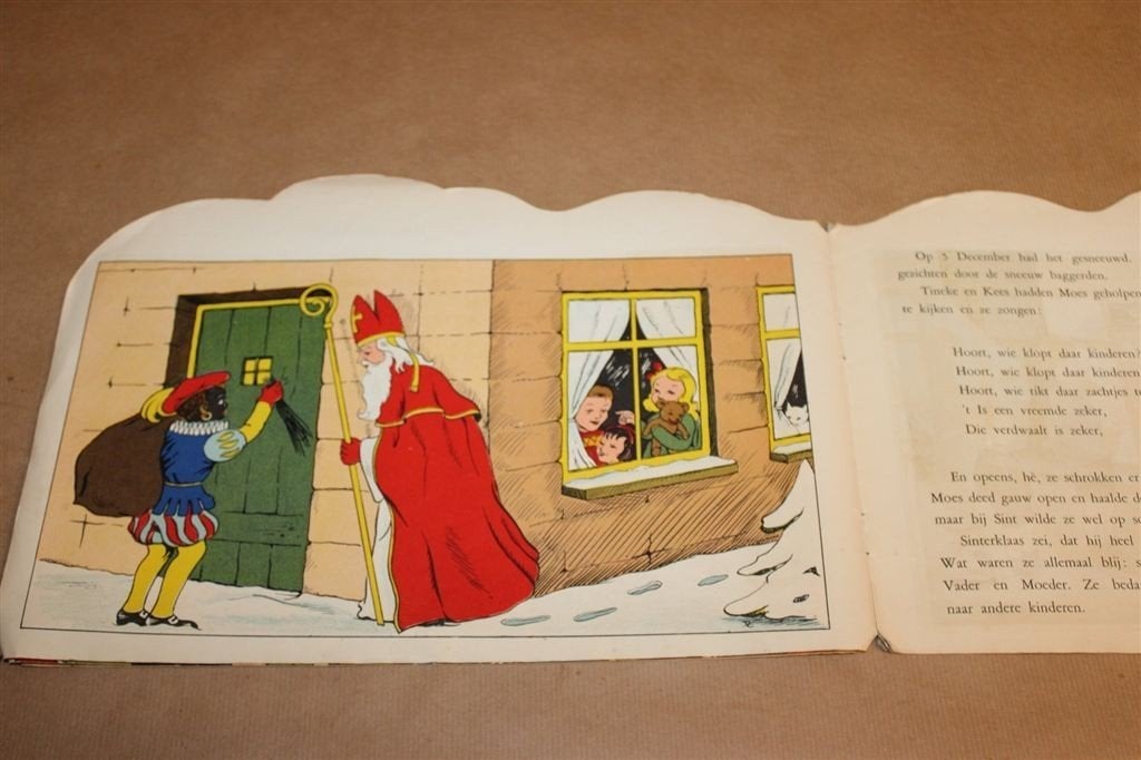 Vintage Sinterklaas Prentenboek — Stoomboot ca. 1957, Gebruikt, -, -, Ophalen of Verzenden