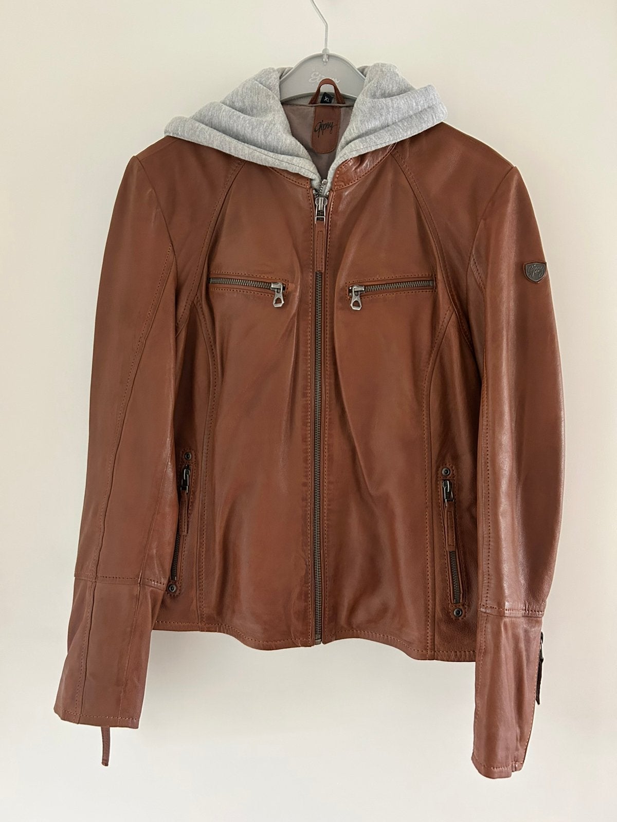 Gipsy jasje XL ( leer ), Ophalen of Verzenden, Zo goed als nieuw, Maat 46/48 (XL) of groter, Bruin