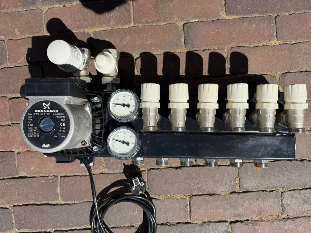Robot 6 groeps vloerverwarming verdeler., Ophalen, Minder dan 30 cm, Overige typen, Minder dan 60 cm