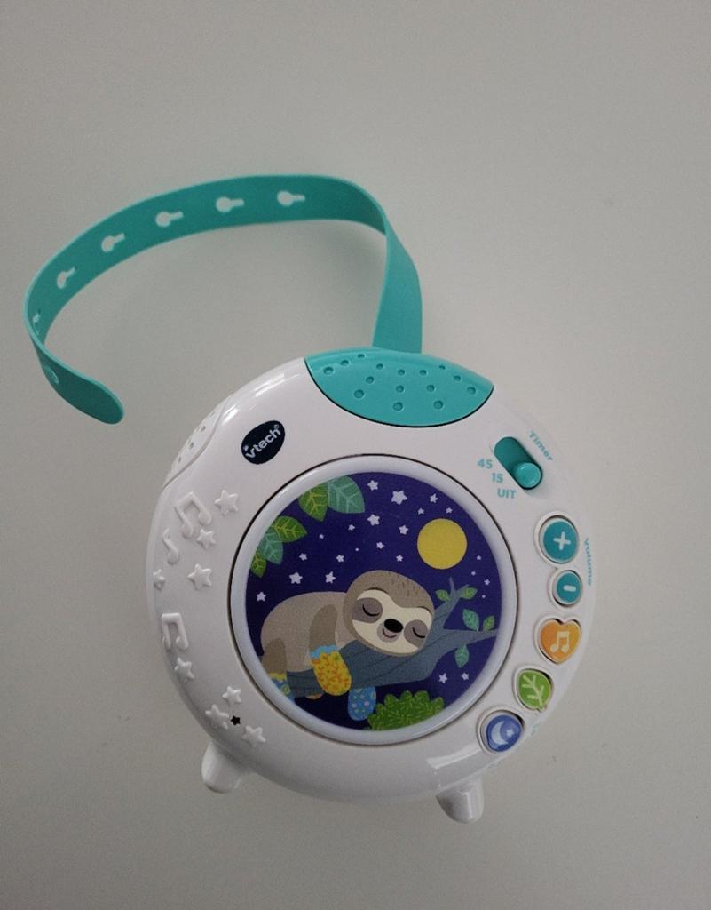 VTech Slaapzakje Luiaard Muziekmobiel met Licht en Geluid, Ophalen of Verzenden, Zo goed als nieuw, Mobiel, Met licht