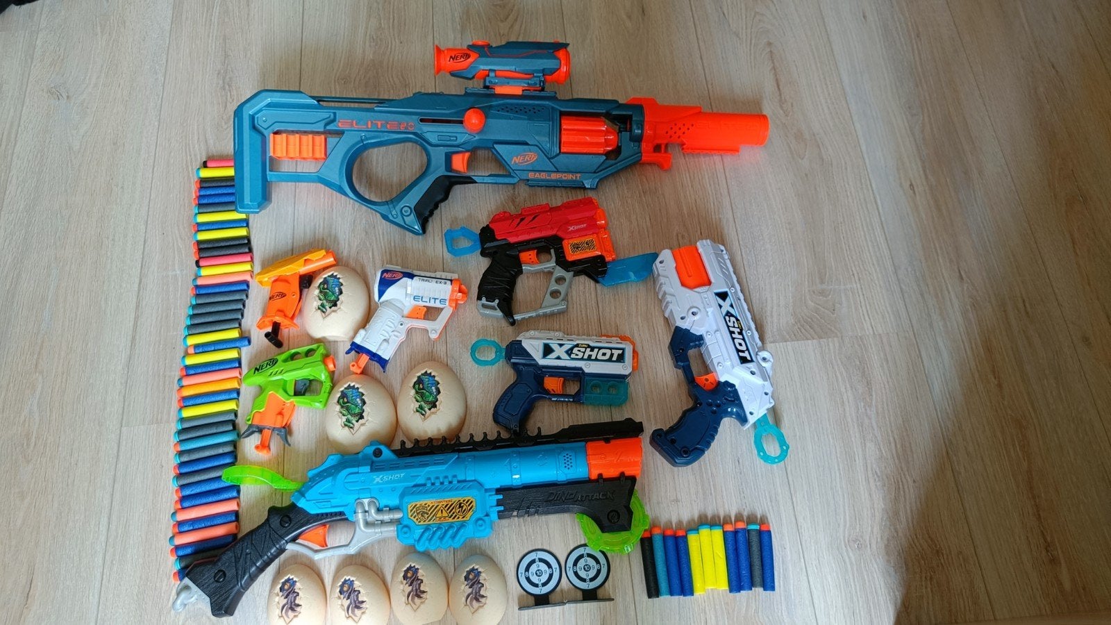 Grote Nerf en X-Shot Blaster Collectie met Accessoires, Ophalen of Verzenden