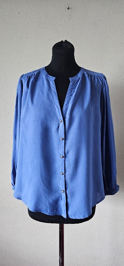 Blauwe blouse van See U Soon, maat 36 (2725), Kleding | Dames, Blouses en Tunieken, Blauw, Ophalen of Verzenden, Zo goed als nieuw