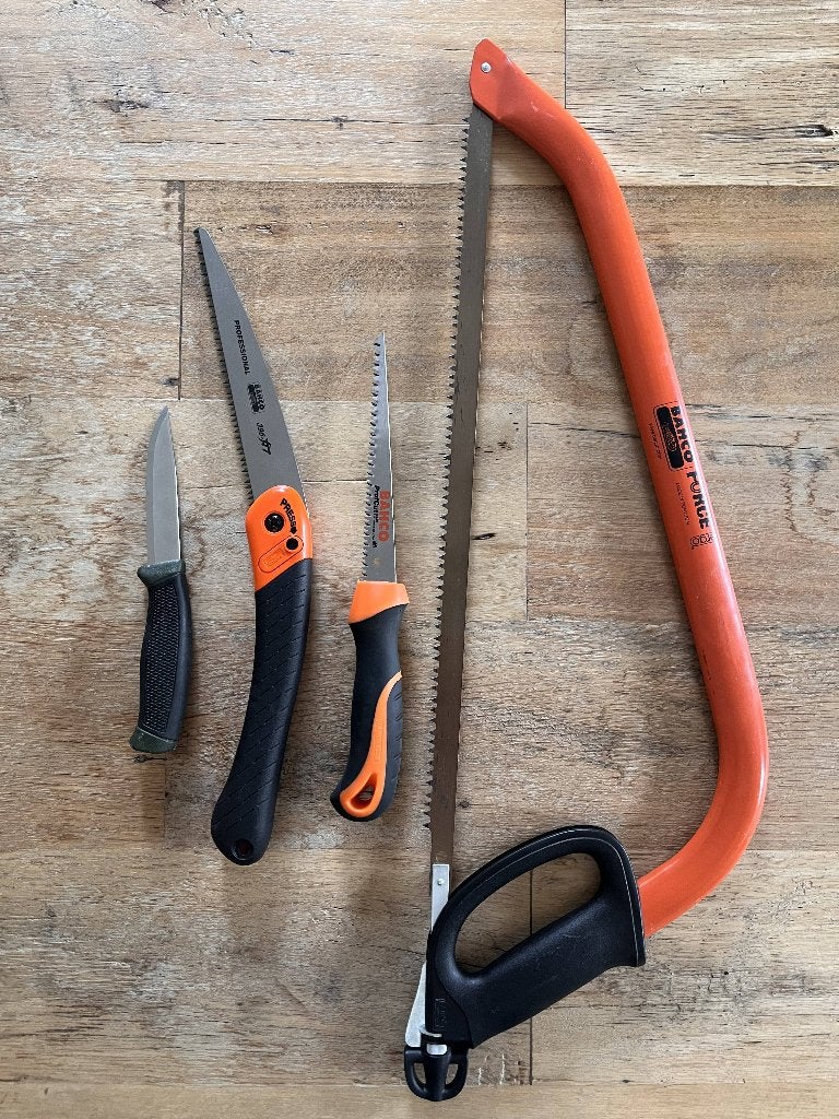 Outdoor Zaag- en Messenset - 4-delig – Bushcraft / Tuin, Tuin en Terras, Ophalen of Verzenden, Nieuw, Overige soorten, Bahco