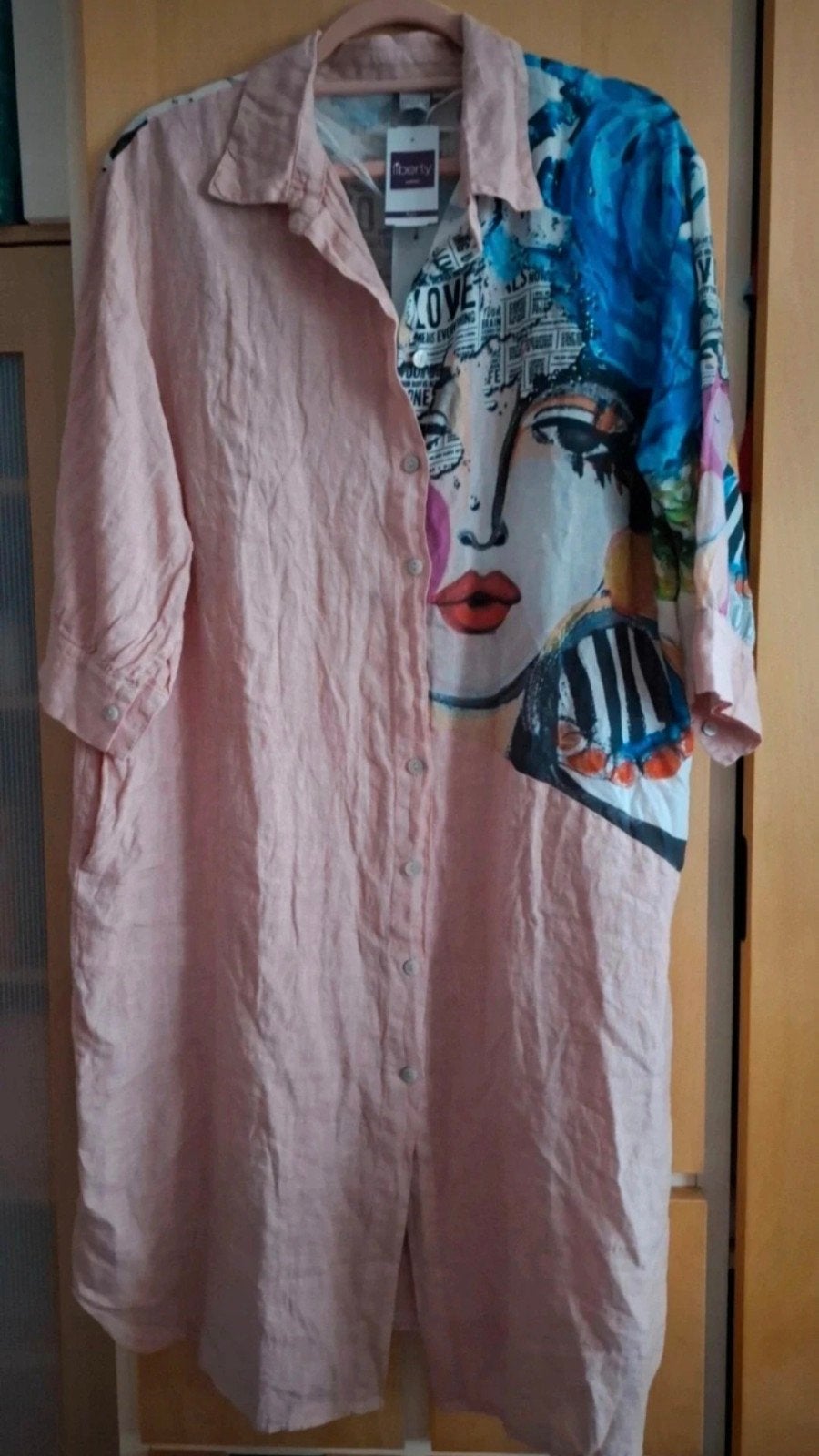 Linnen Jurk NIEUW!, Overige kleuren, Maat 46/48 (XL) of groter, Nieuw, Moony
