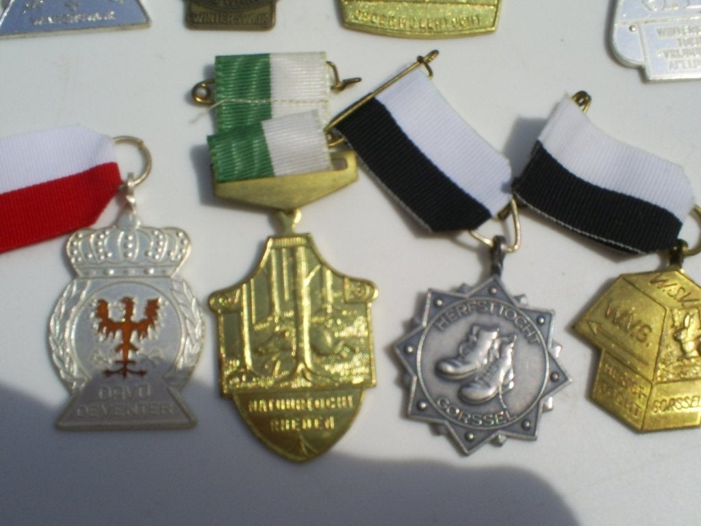 4 versch medaille Deventer Davo  Rheden natuur Gorssel Herfs, Ophalen of Verzenden, Overige materialen, Nederland