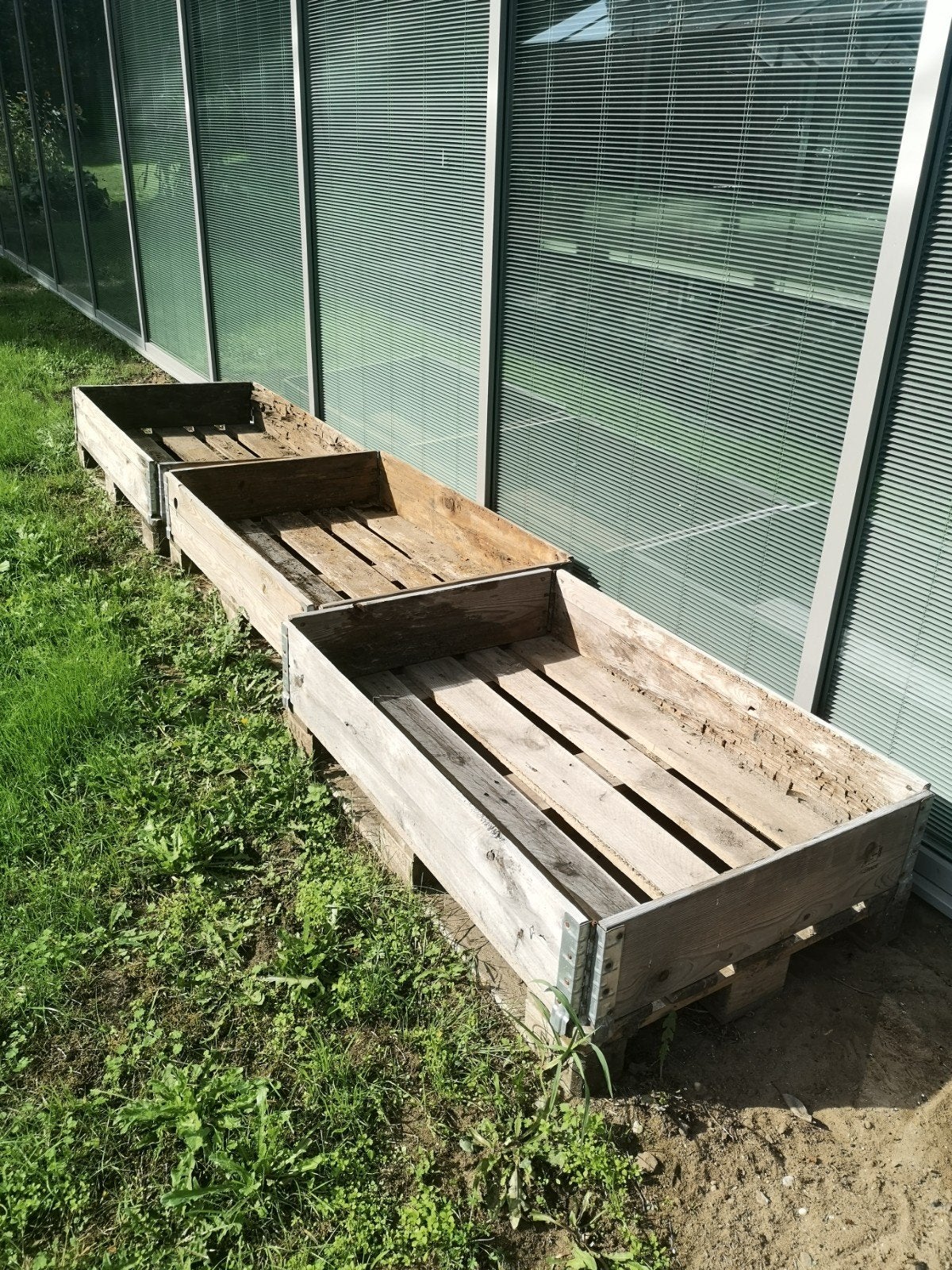 plantenbakken van palletranden, Ophalen, Rechthoekig, Hout, 60 cm of meer