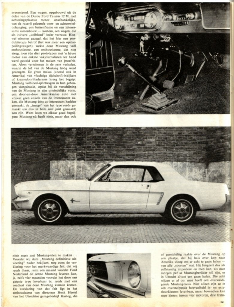 Autovisie test Ford Mustang 1964, Ophalen of Verzenden, Gelezen, Ford