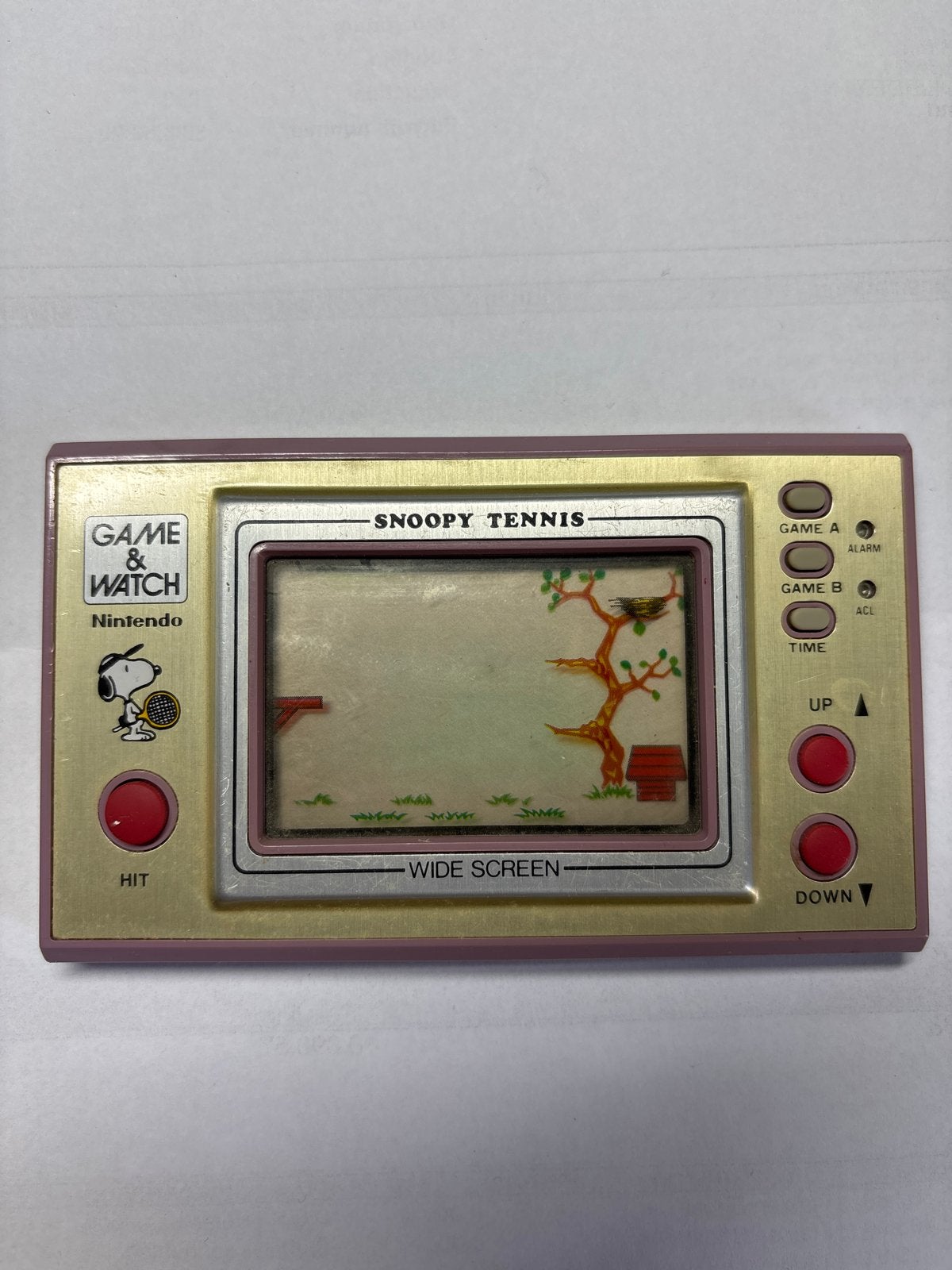 Nintendo Game & Watch Snoopy Tennis (1982) - Breed Scherm, Ophalen of Verzenden, Nintendo, Gebruikt