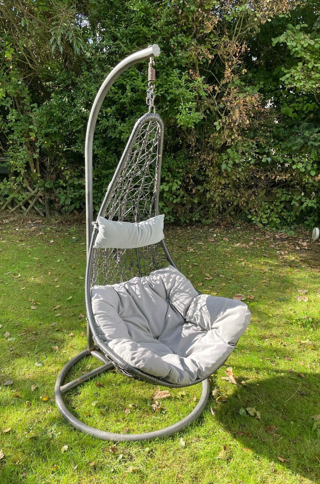 Intratuin Schommelstoel Hangstoel met Kussen, Tuin en Terras, Ophalen, Gebruikt, Wicker, Schommelbank