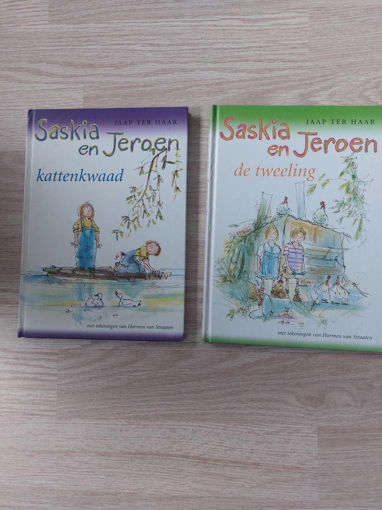 Saskia en Jeroen boeken: kattenkwaad en de tweeling, Ophalen, Zo goed als nieuw, Fictie algemeen