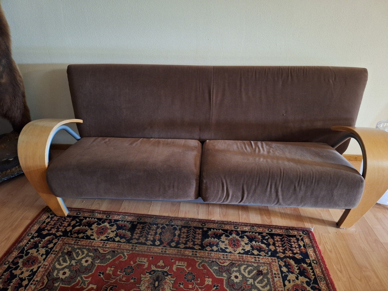 Banken bruin, Huis en Inrichting, Ophalen, Gebruikt, Stof