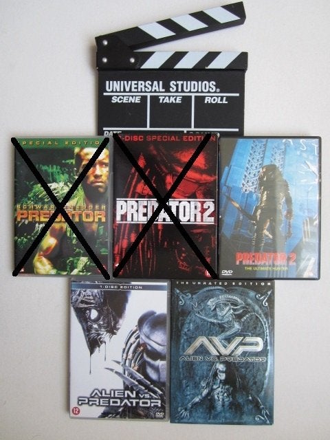 Predator 1 of 2 of vs Alien special edition DVD, Alle leeftijden, Ophalen of Verzenden, Zo goed als nieuw