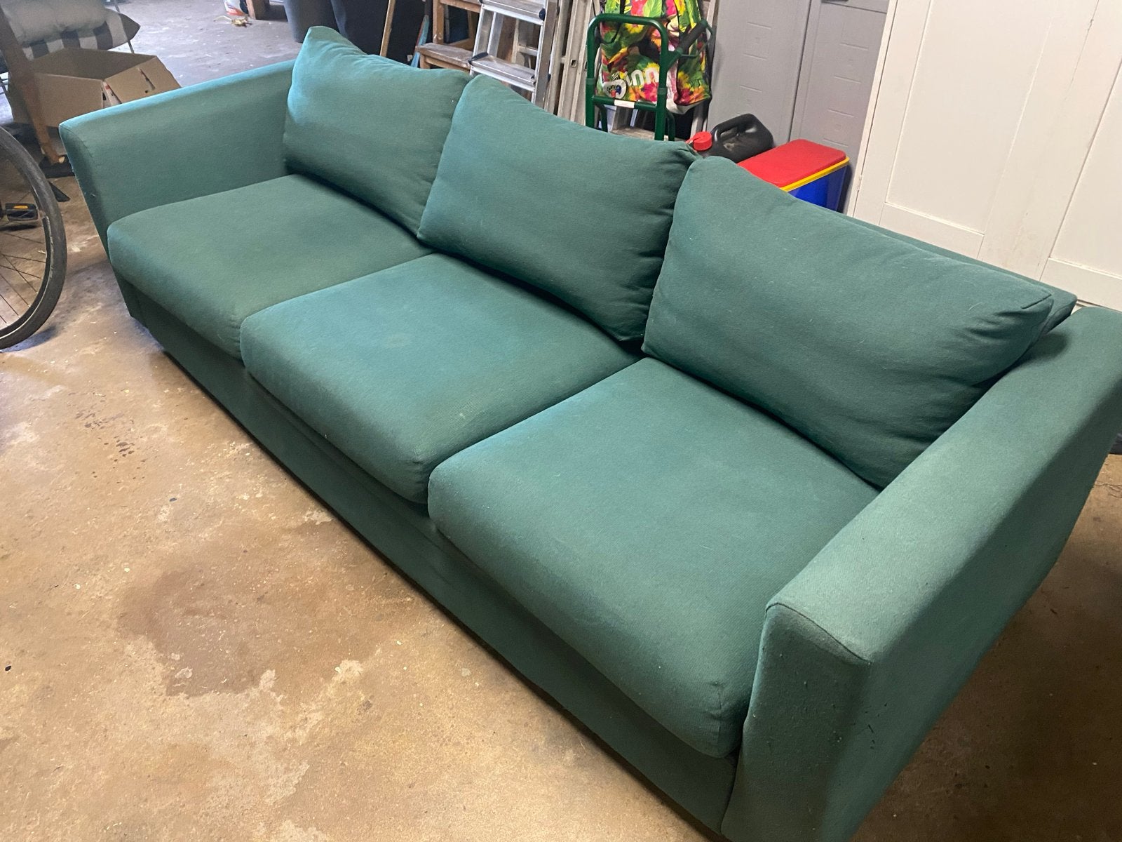 IKEA Vimle 3-zits bank - Groen, Huis en Inrichting, Ophalen, Gebruikt, Driepersoons, 75 tot 100 cm