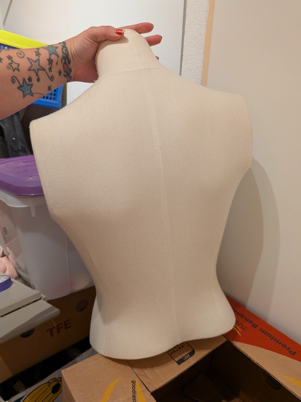 paspop/buste voor kleding of winkel, Ophalen of Verzenden, Gebruikt, Paspop