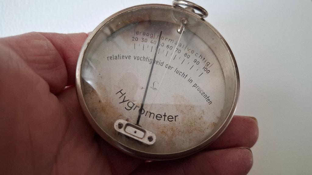 vintage hygrometer, Ophalen of Verzenden, Gebruikt
