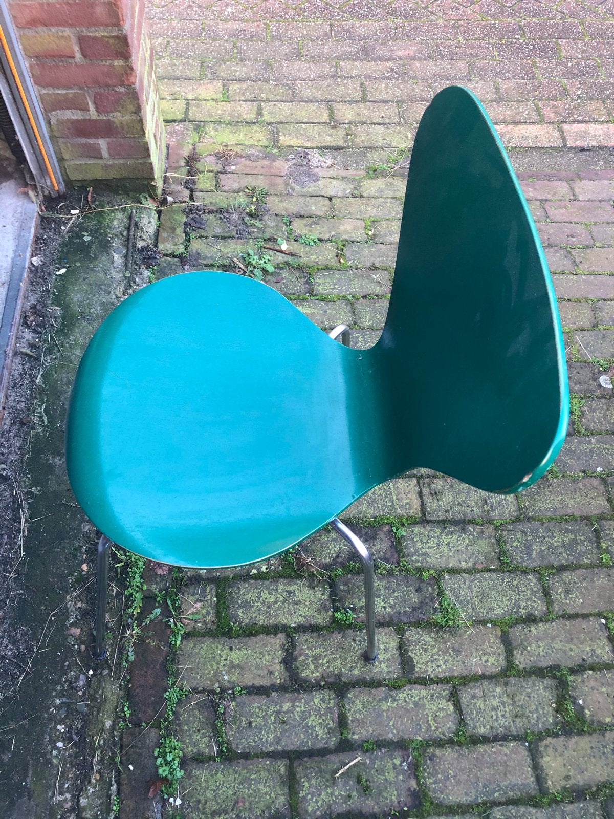 Fritz Hansen Vlinderstoel - Groen, Ophalen, Gebruikt, Overige kleuren, Eén