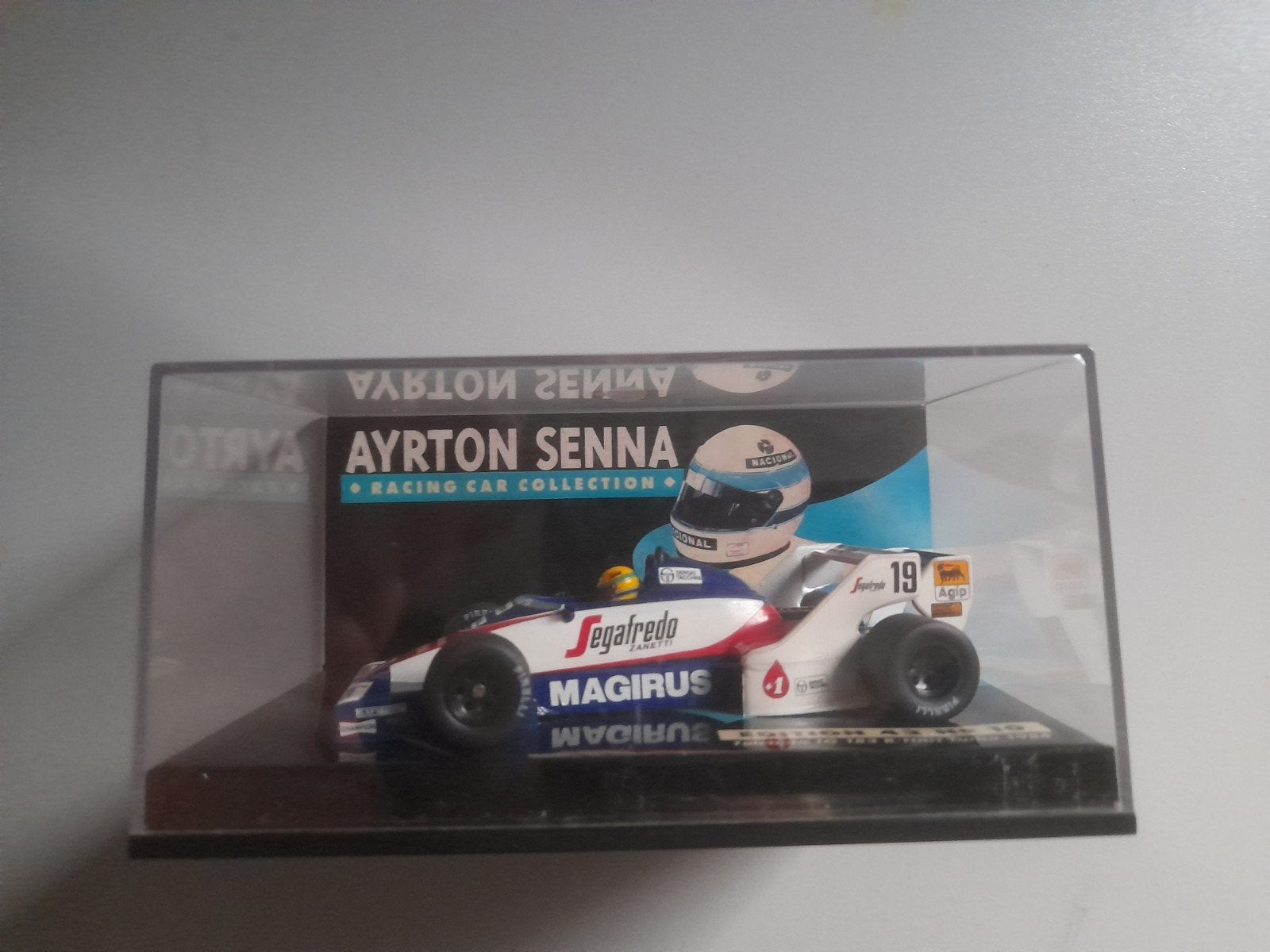 Ayrton Senna Racing car collection Toleman TG183B, Ophalen of Verzenden, Zo goed als nieuw, Auto, MiniChamps
