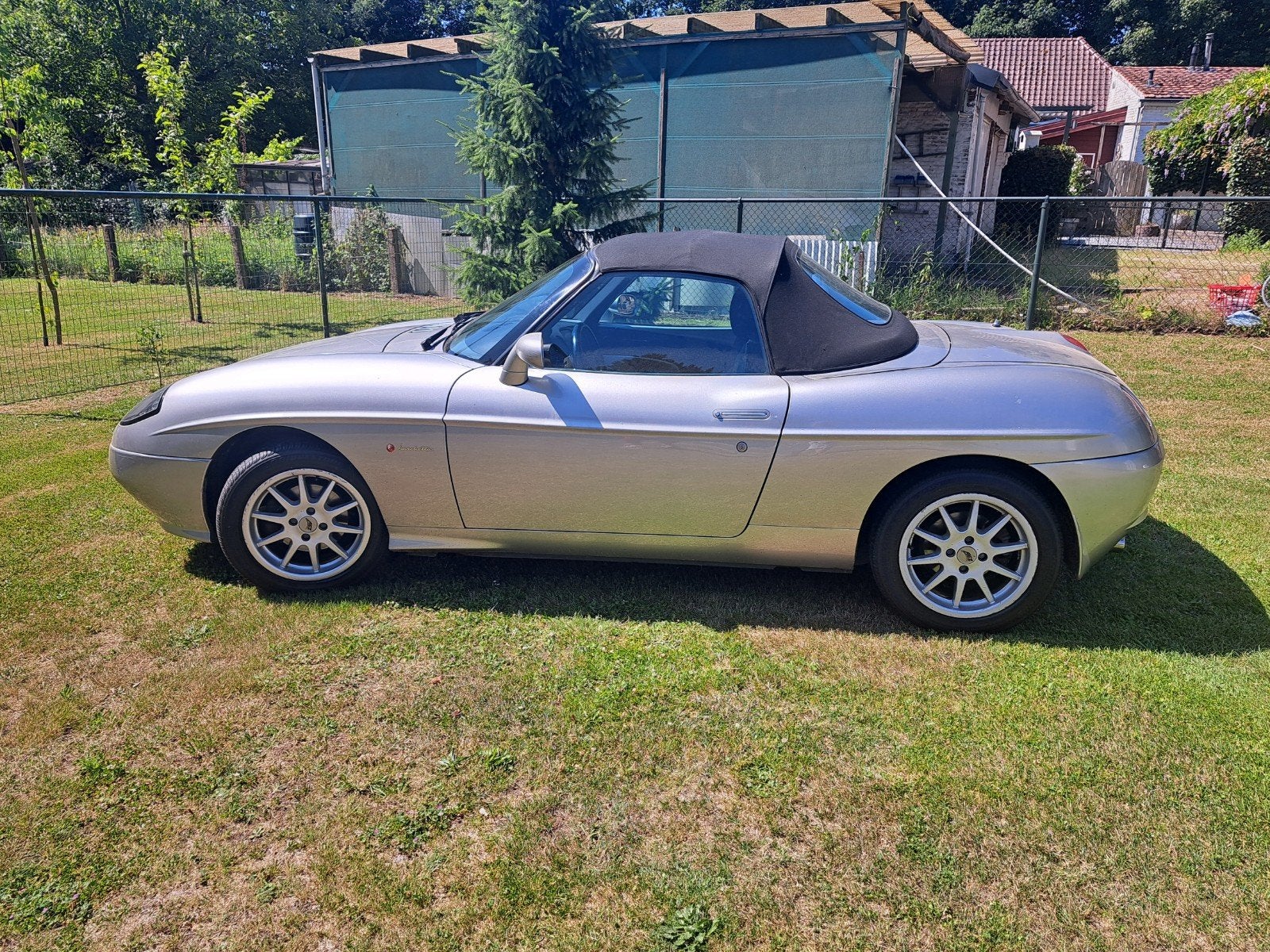Fiat Barchetta 1.8 16V 2000 Grijs, Auto's, Voorwielaandrijving, 450 kg, 40 €/maand, 4 cilinders