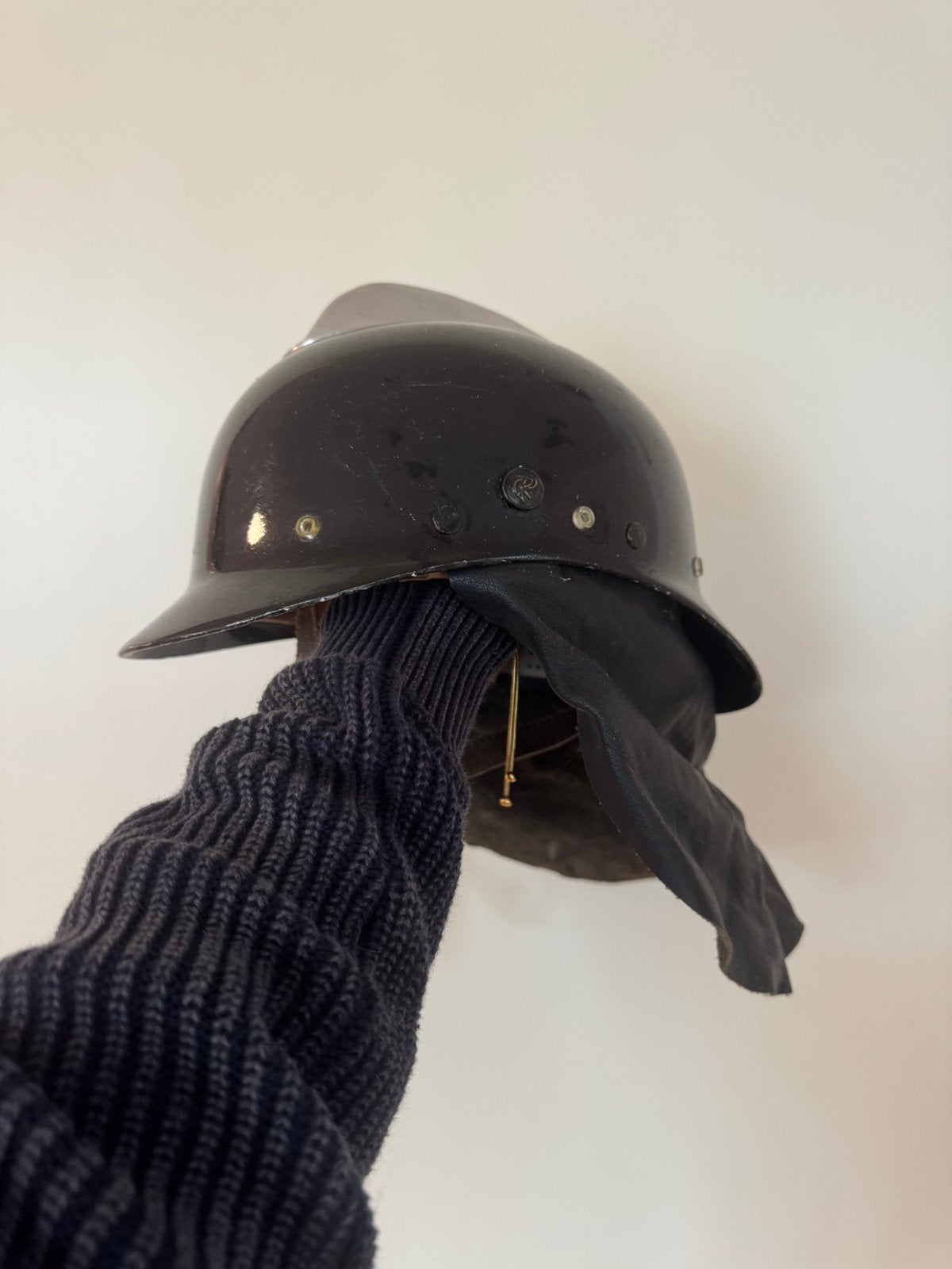 Vintage brandweerhelm, Antiek en Kunst, Ophalen of Verzenden