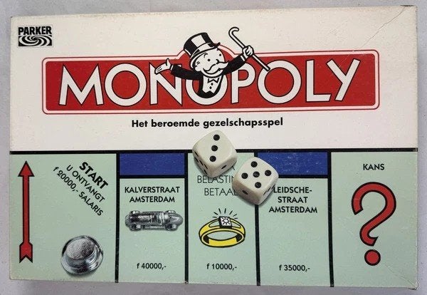 Monopoly spel Parker bordspel Nederlands, Coolsingel 104, 3011 AG Rotterdam, Netherlands, Parker, Verzenden, Een of twee spelers