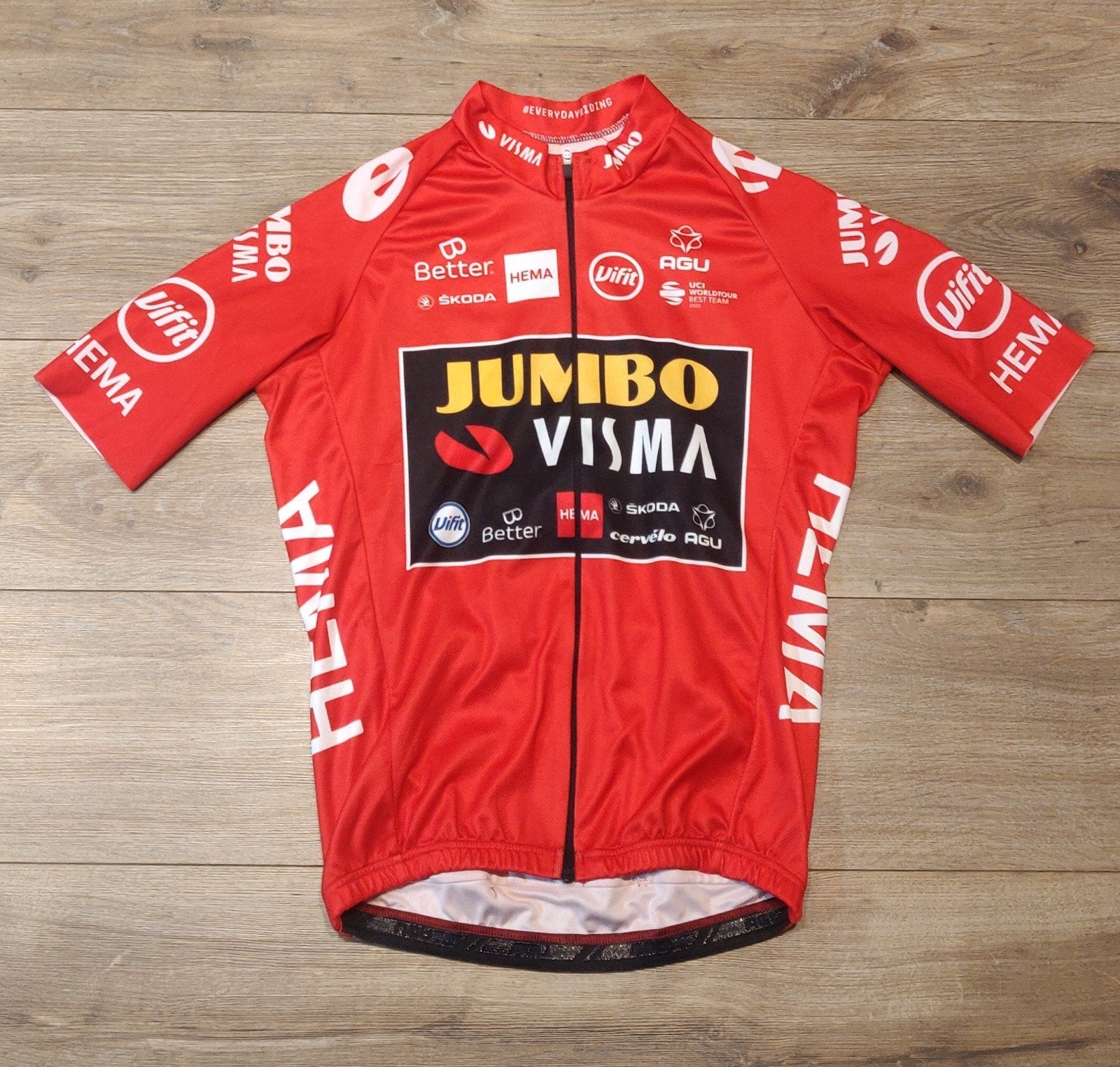 Wielershirt Vuelta Espana Jumbo Visma, Sport en Fitness, Ophalen of Verzenden, Zo goed als nieuw, Kleding