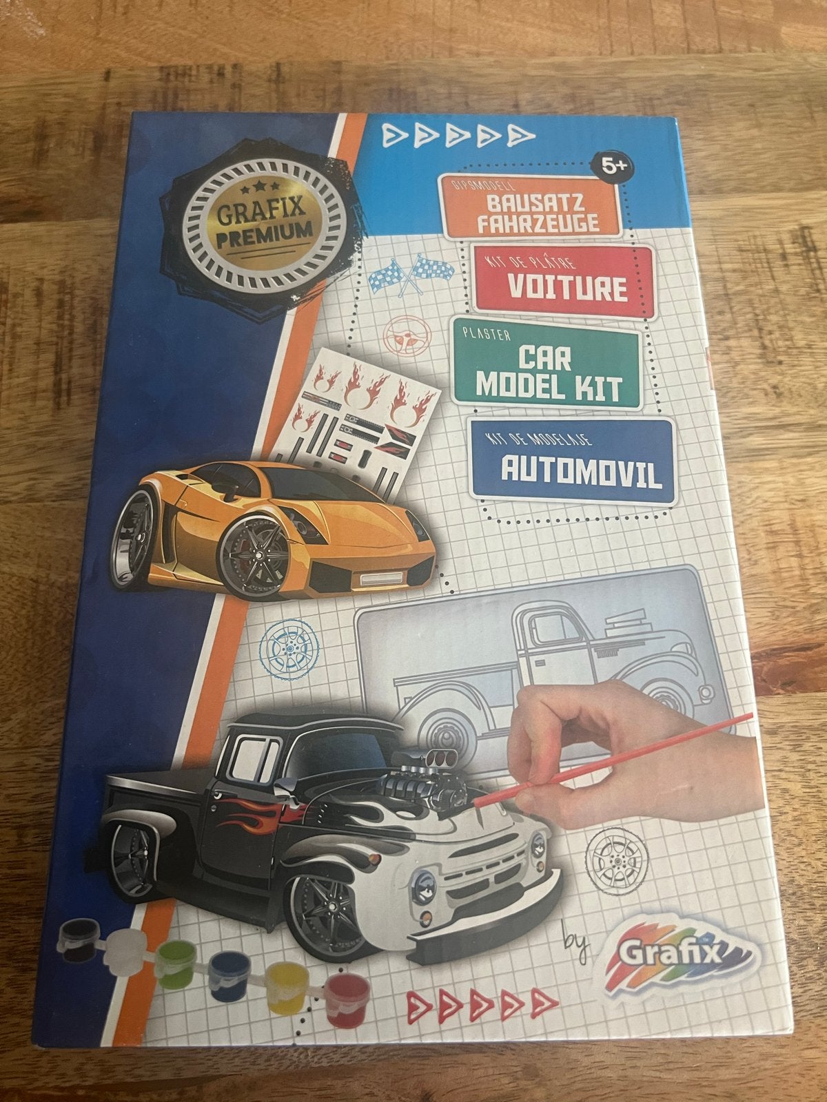 Grafix Premium Gips en Vorm Auto Knutselset, Ophalen, Nieuw, Knutselen