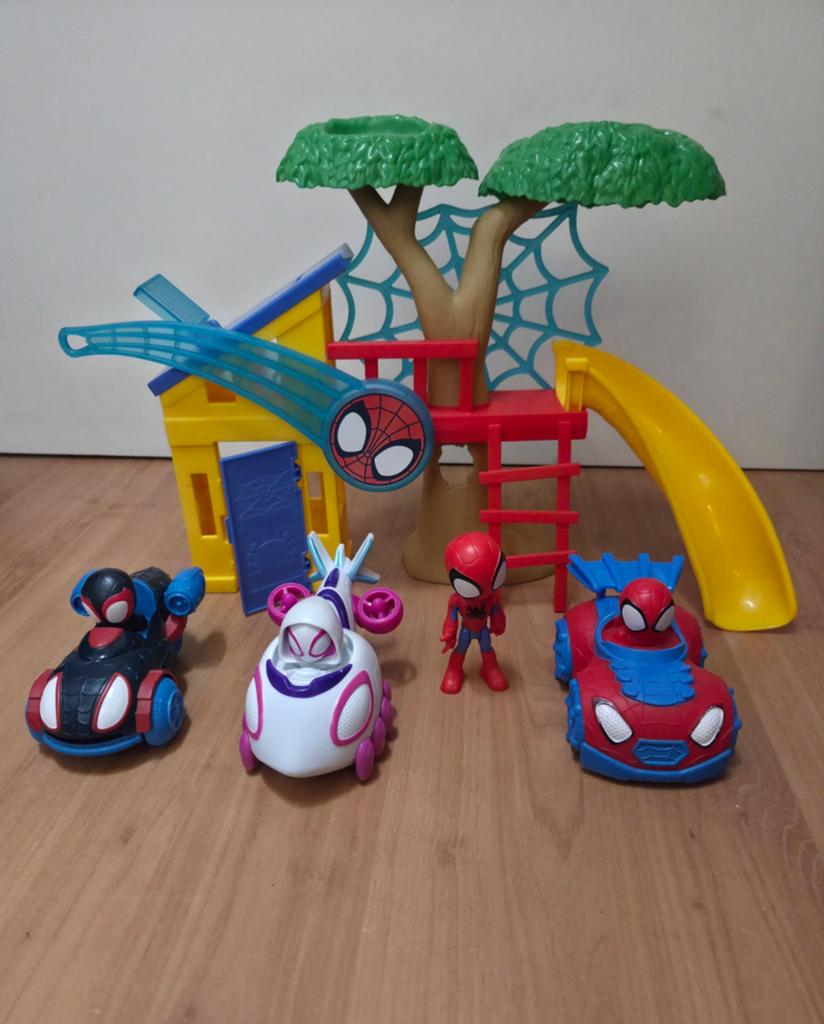 Spidey speelgoed autos en boomhut, Ophalen of Verzenden, Zo goed als nieuw