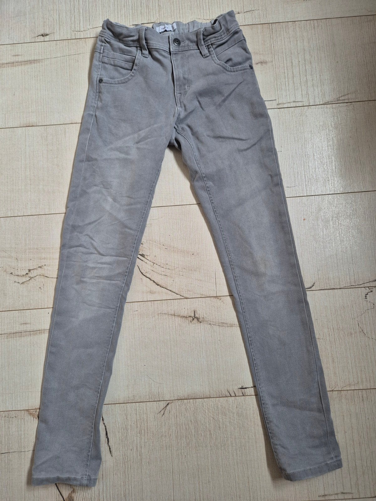 Grijze jeans mt 152 (Name It), Zo goed als nieuw, Ophalen, Broek, Jongen