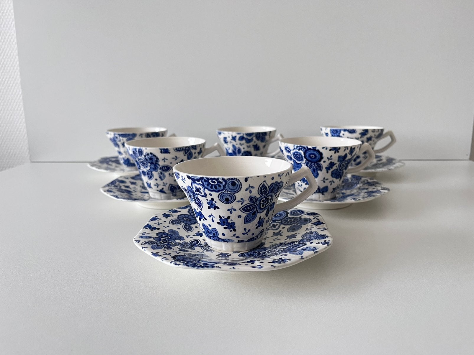 Societe ceramique 6 kop en schotels Beatrix servies, Ophalen of Verzenden