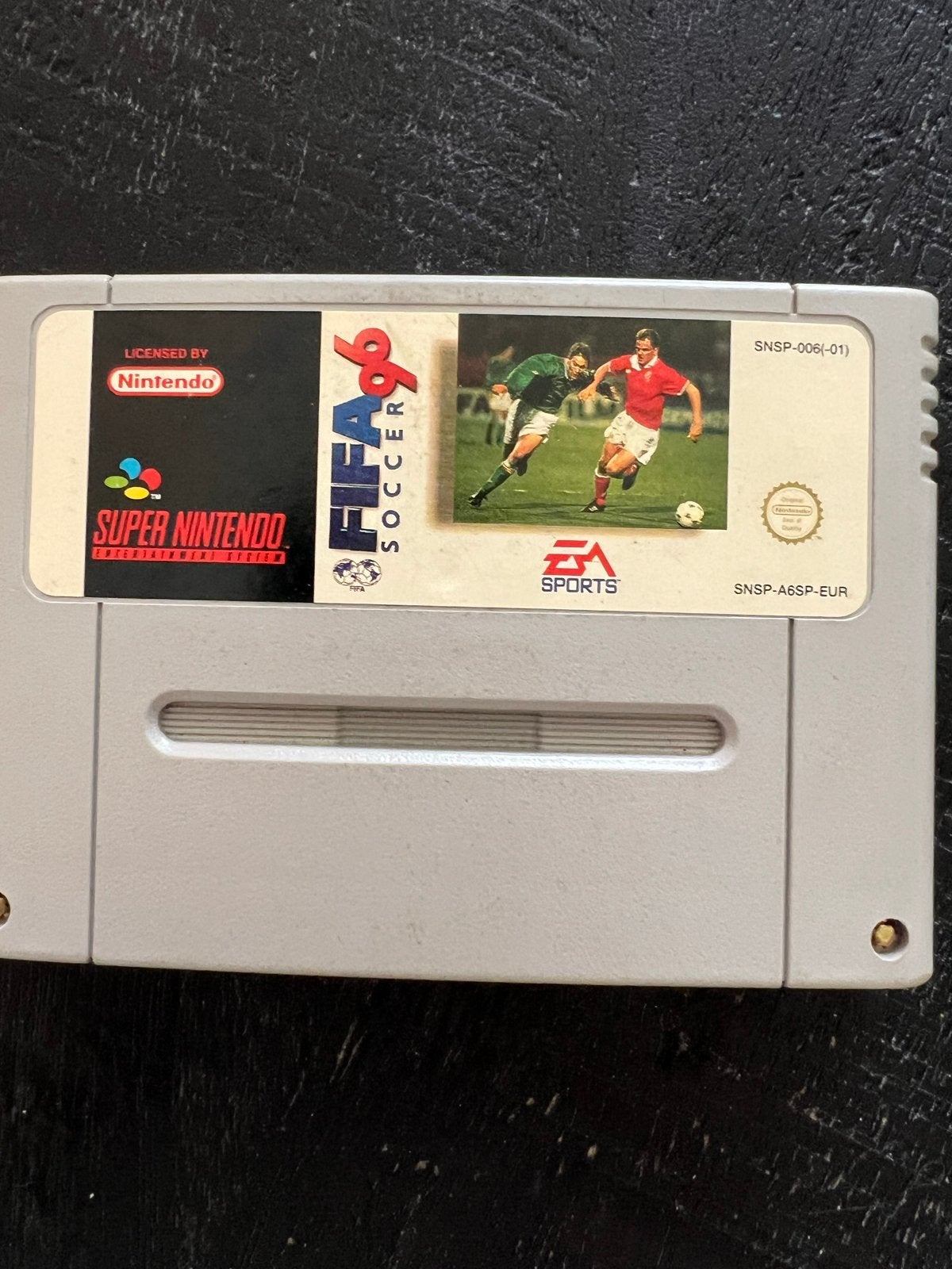 FIFA 96 Soccer SNES Game Cartridge, Gebruikt, 1 speler, Ophalen of Verzenden, Vanaf 3 jaar