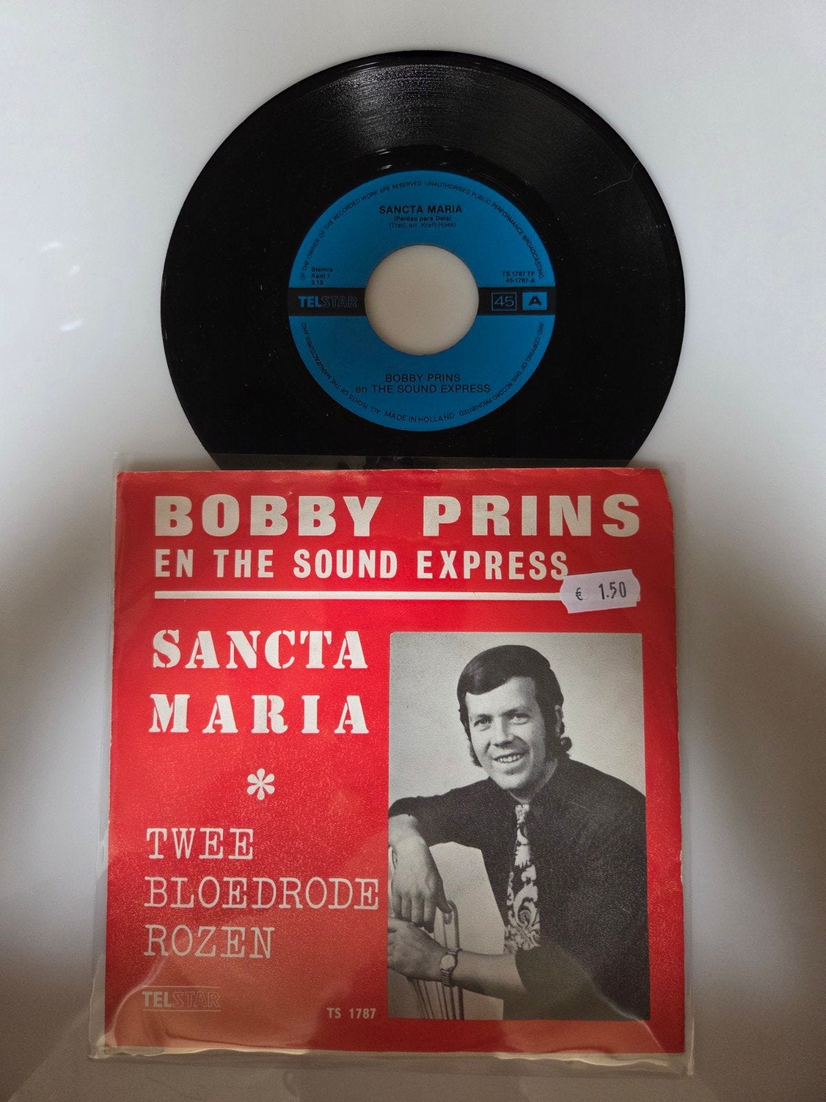 Bobby Prins - Sancta Maria, Ophalen of Verzenden, Gebruikt, 7 inch, Nederlandstalig