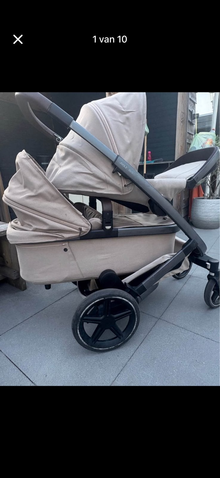 Joolz kinderwagen geo 3, Kinderen en Baby's, Kinderwagens en Combinaties, Gebruikt, Kinderwagen, Overige merken, Duowagen, Met reiswieg