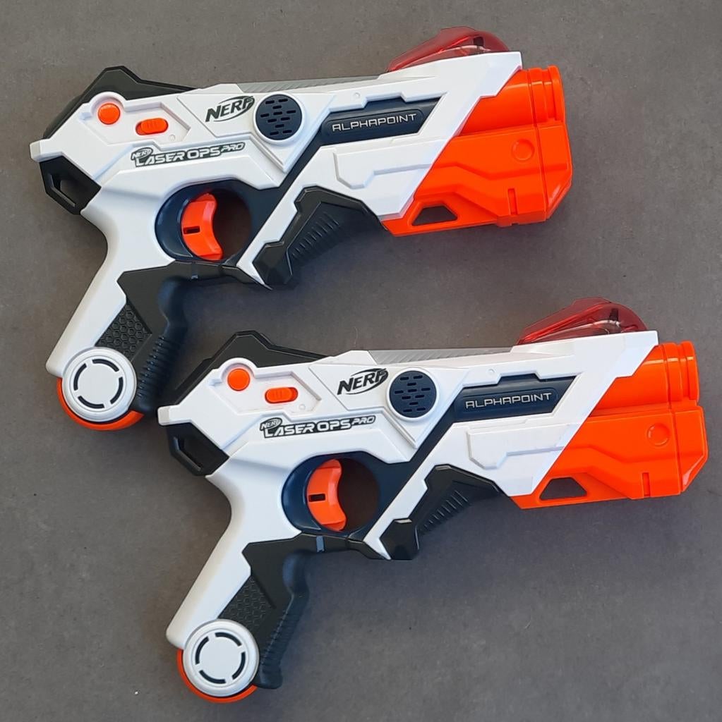NERF pistolen laserops PRO, Kinderen en Baby's, Speelgoed | Buiten | Actiespeelgoed, Ophalen of Verzenden, Zo goed als nieuw