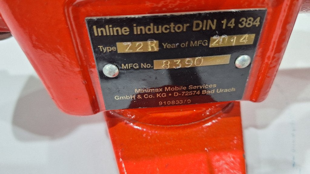 Inductor Inline Schuimmenger brandweer, Ophalen, Gebruikt, Overige typen, Industriepark 2a 9351PA Leek