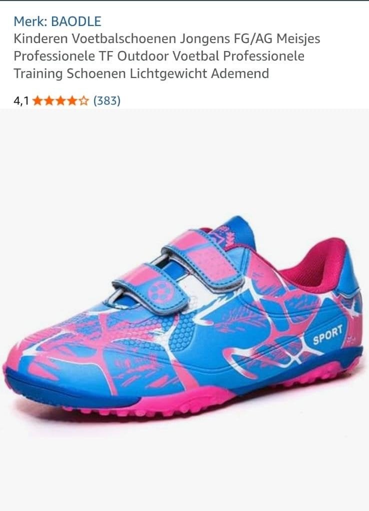 BAODLE Kinderen Voetbalschoenen Jongens Meisjes Lichtgewicht, Ophalen, Nieuw, Schoenen