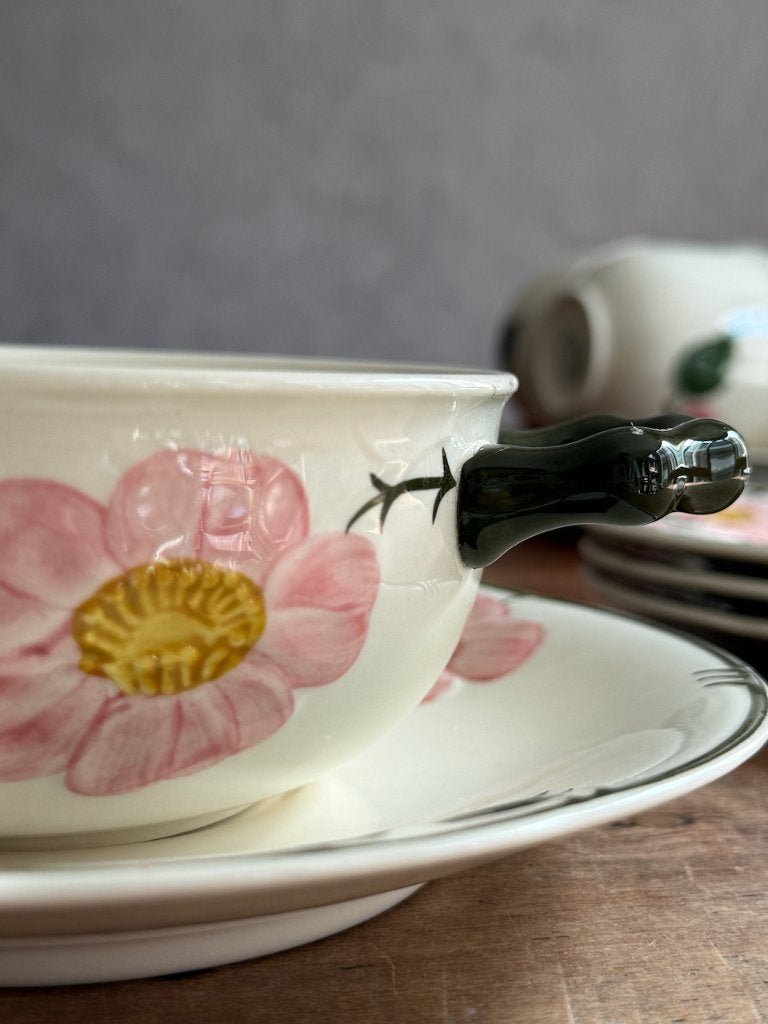 14x Wild Rose Soepkom en schotels Villeroy & Boch, Antiek en Kunst, Ophalen