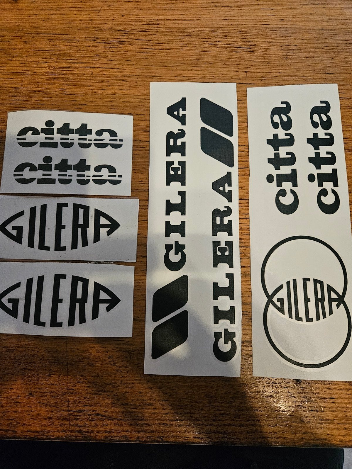 Gilera Citta Stickerset van 3 delig., Ophalen of Verzenden, Nieuw, Tank, Gilera