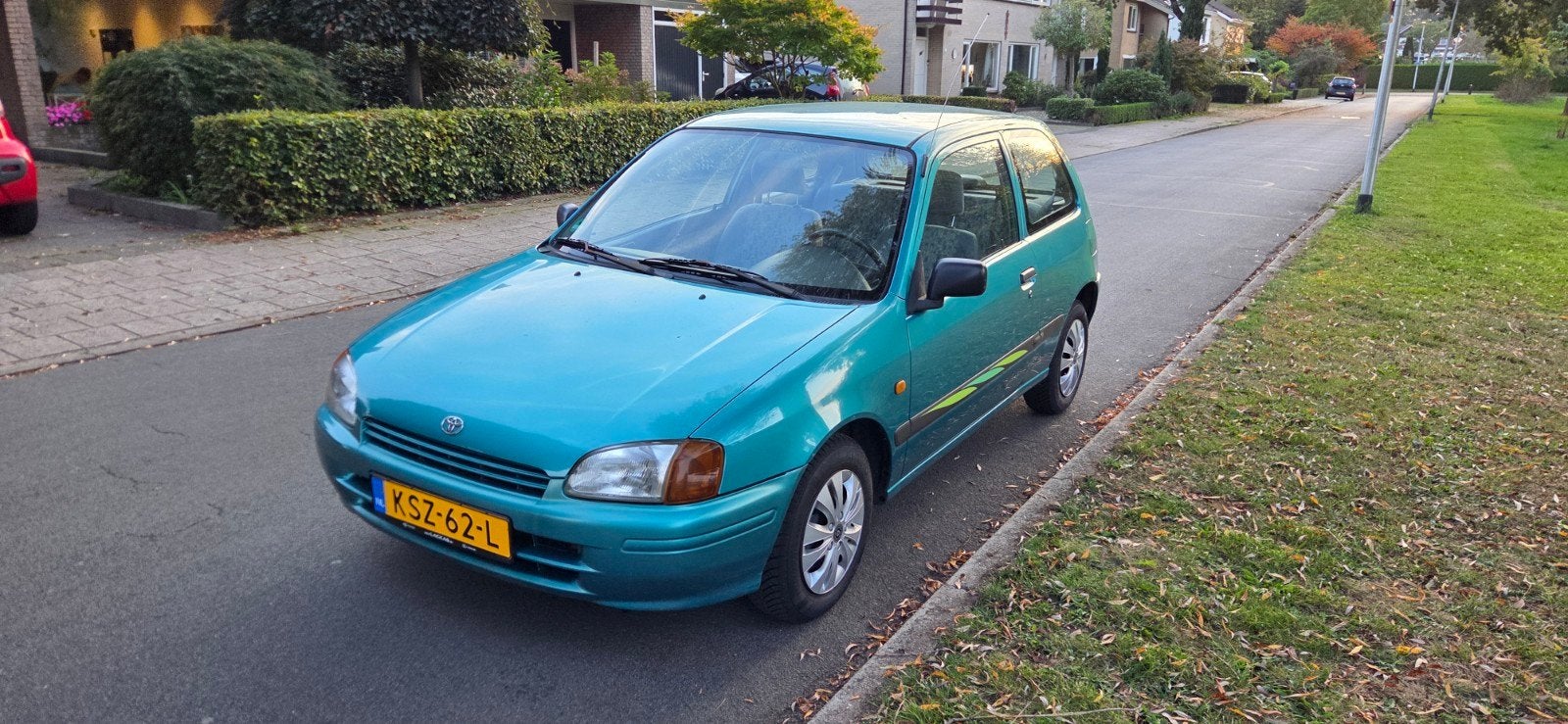 Toyota Starlet 1996 Groen 147.000km veel recent onderhoud, 74 pk, 4 cilinders, Starlet, 400 kg
