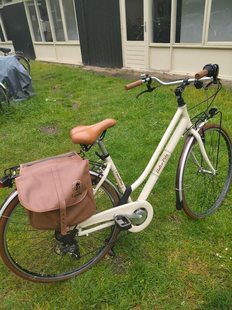 Damesfiets, Ophalen of Verzenden, Minder dan 47 cm, Schijfrem, Handrem