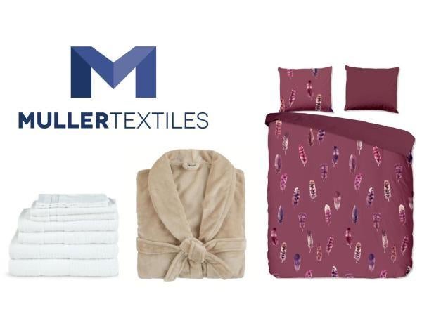 Muller Textiles bed- & badtextiel 40% kortingsvoucher, Eén persoon, Kortingsbon