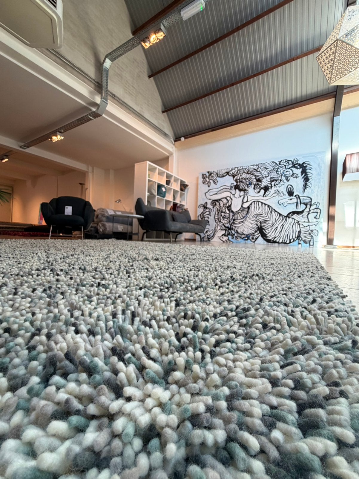 SALE Brink en Campman Pop Art Glacier 215 x 265 cm, Ophalen, Zo goed als nieuw, 200 cm of meer, Grijs