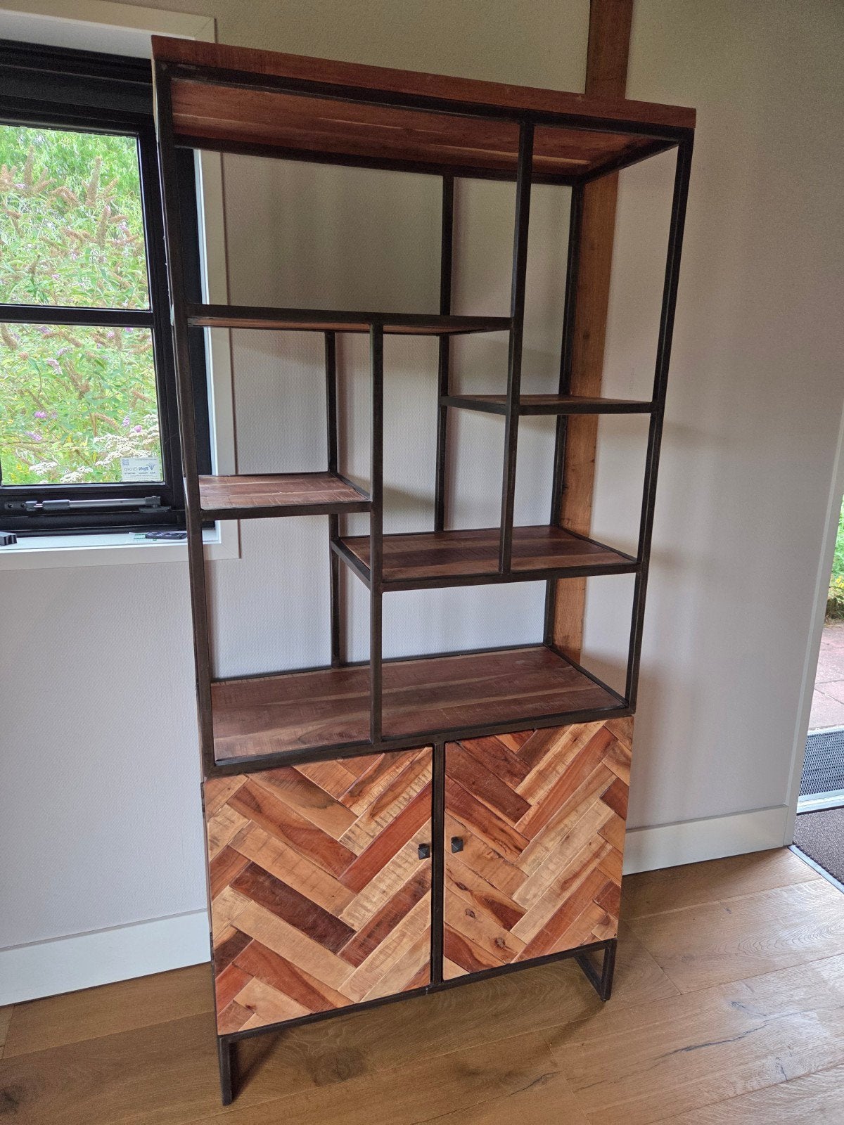 Stoere mango houten kast, Huis en Inrichting, Kasten | Overige, Ophalen, Gebruikt