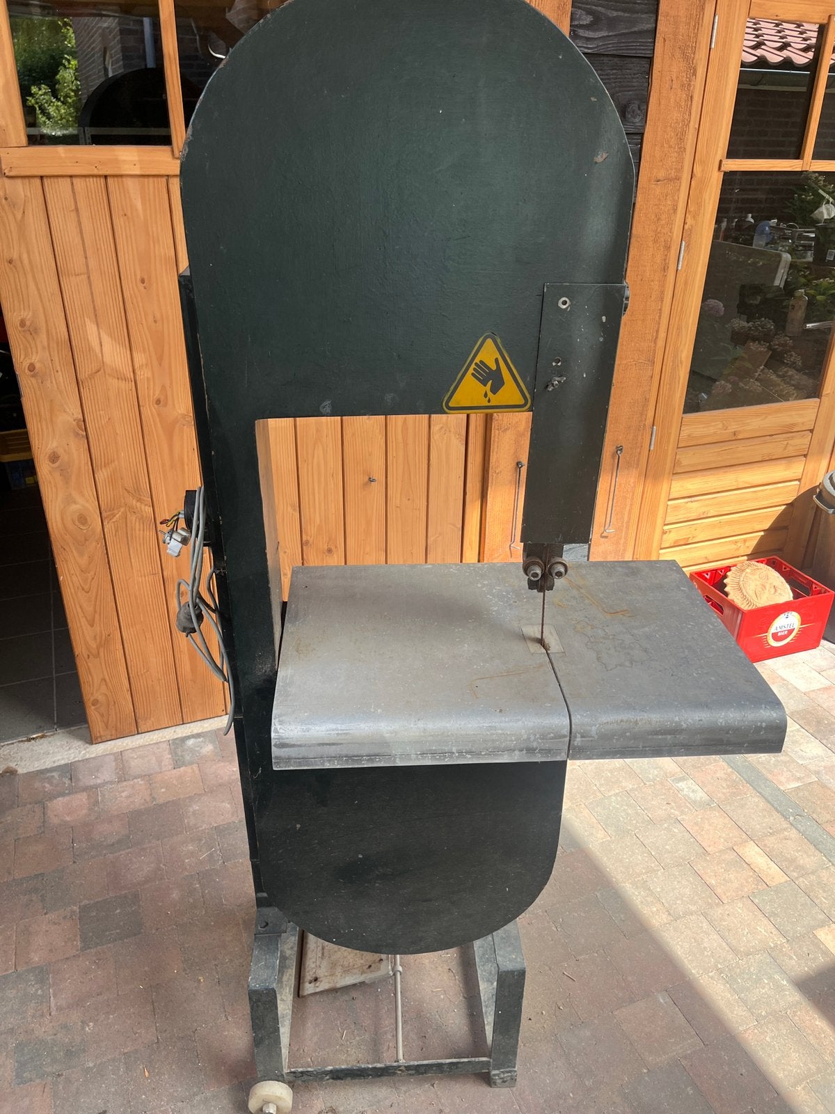 Lintzaag machine, Ophalen, Gebruikt