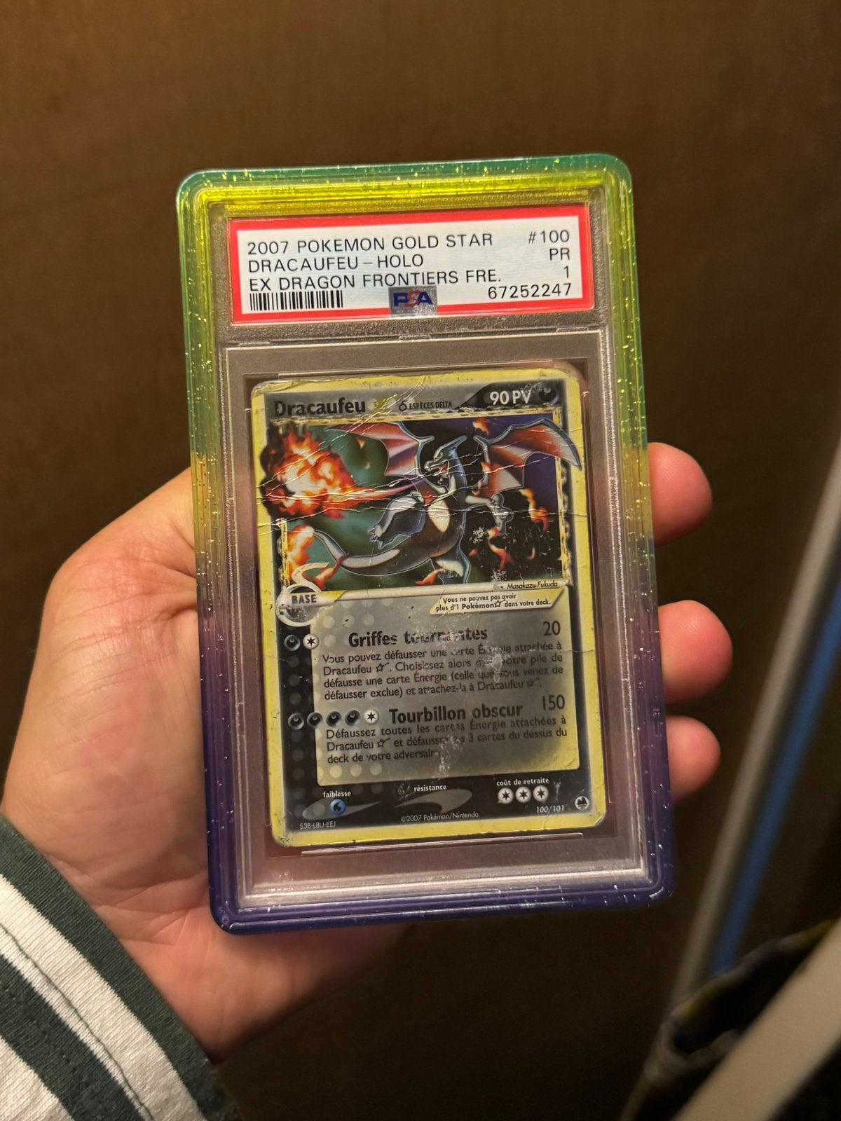 Charizard Gold Star FR 100/101, Hobby en Vrije tijd, Verzamelkaartspellen | Pokémon, Gebruikt, Ophalen of Verzenden