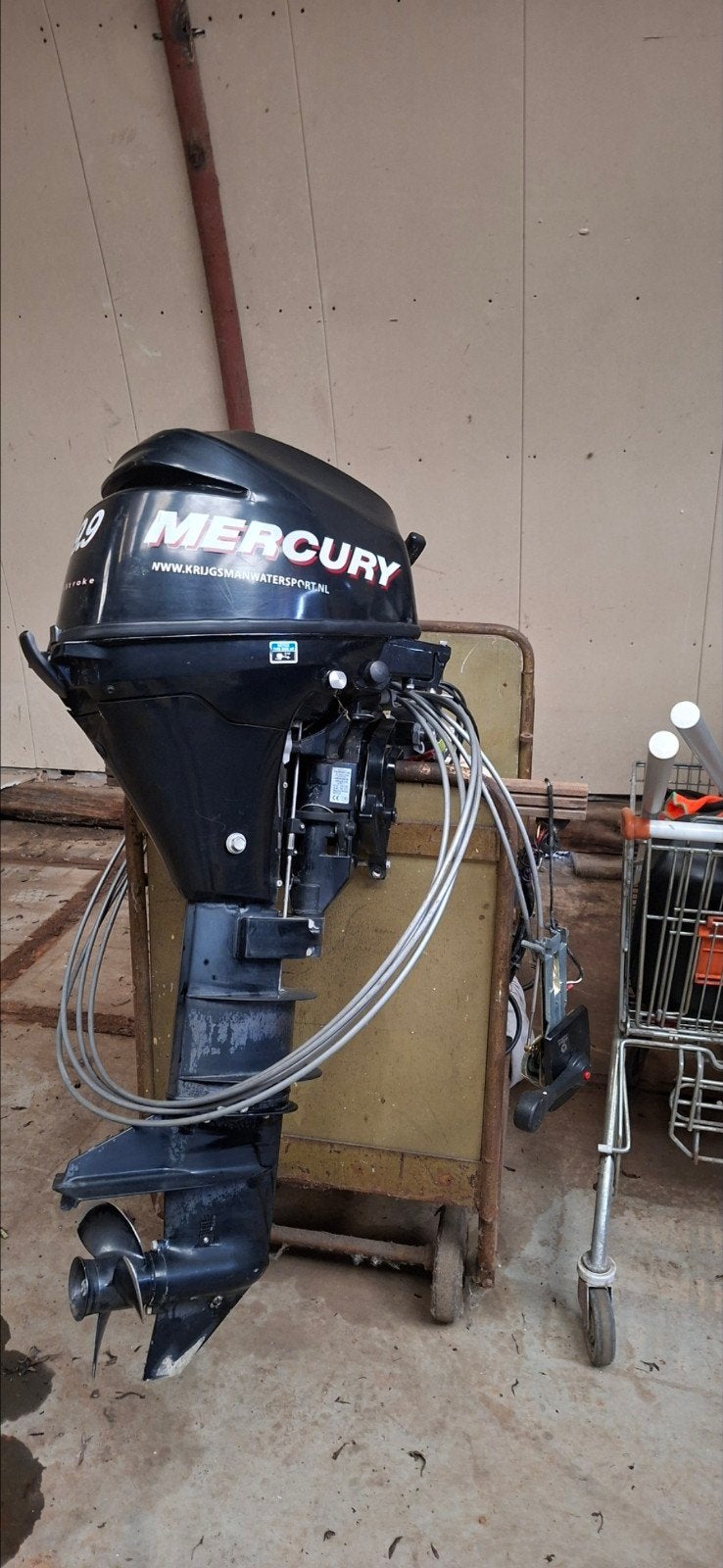 Mercury 9.9 FourStroke Buitenboordmotor, Ophalen, Gebruikt, 5 tot 10 pk, Met afstandsbediening