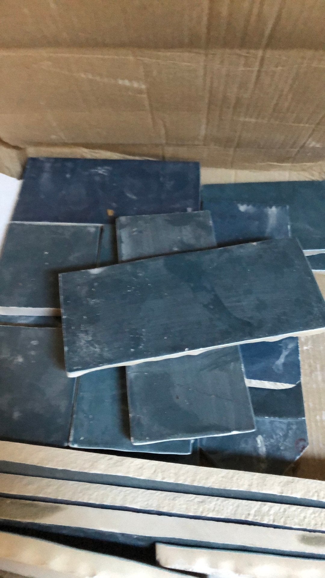 Revoir Paris wandtegels, marine blauw, Ophalen, Minder dan 20 cm, Zo goed als nieuw, Minder dan 5 m²