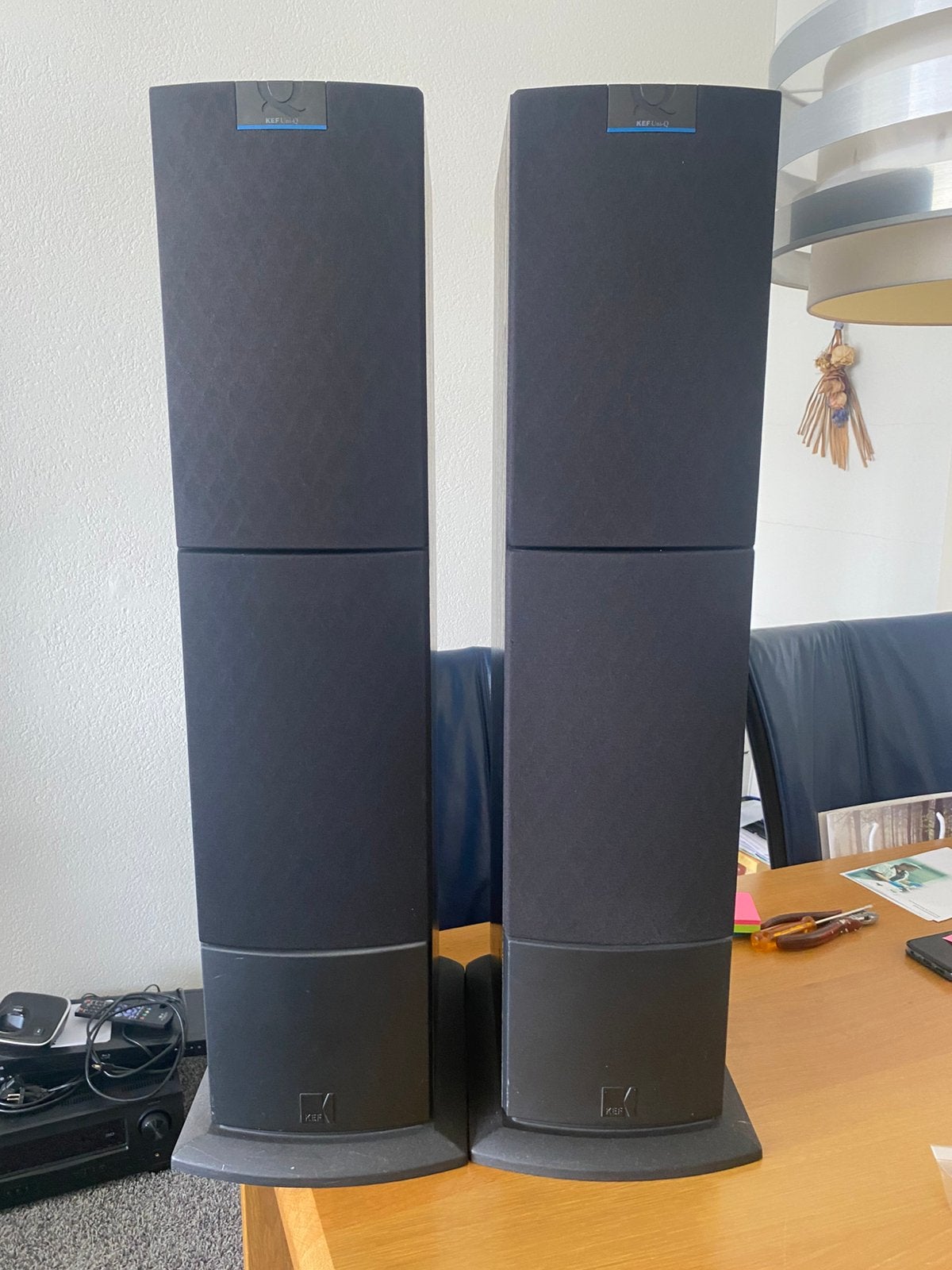 KEF Q50 vloerstaande luidsprekers., Ophalen, Vloerstaande luidspreker, Gebruikt, 120 tot 150 watt