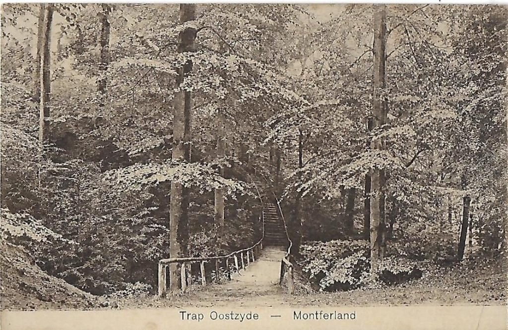 Montferland Trap Oostzijde - Oude gelopen ansichtkaart 8571, Ophalen of Verzenden, 1920 tot 1940, Gelopen