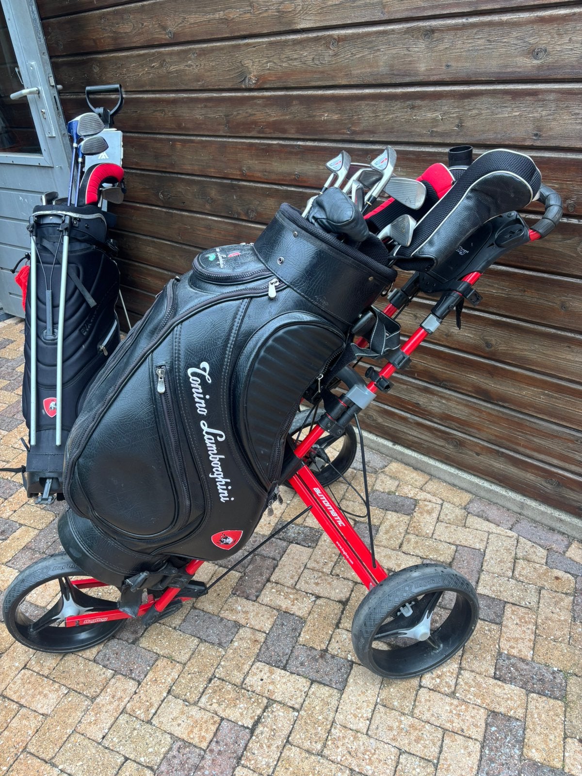 2x Lamborghini Golf set, Sport en Fitness, Golf, Ophalen, Zo goed als nieuw, Set