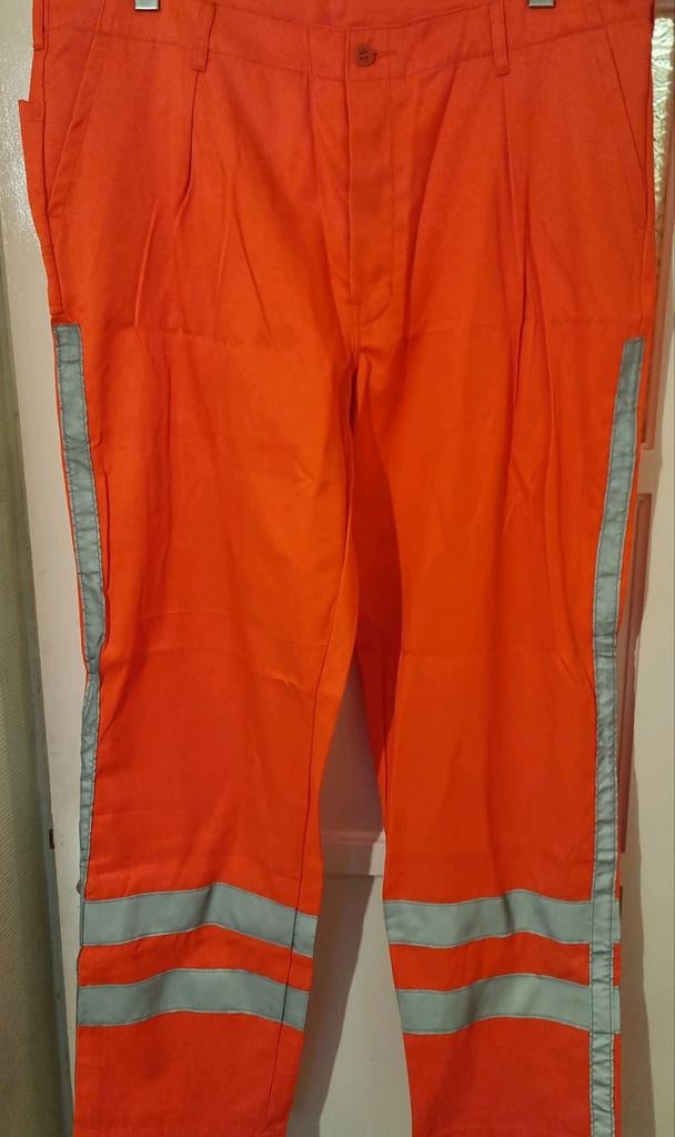 Tiger oranje reflecterende werkbroek maat 60, Tuin en Terras, Werkkleding, Nieuw, Kinderen, Broek, Tiger